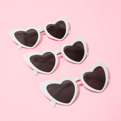 Tan Beige Heart Sunglasses Bach and Boujee