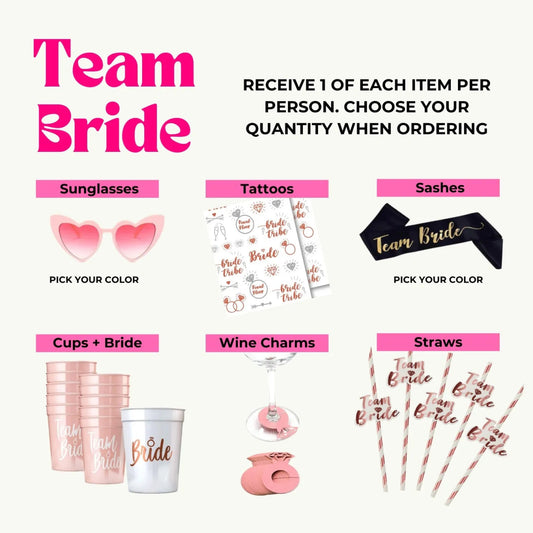 Team Bride Accessory Kit Bach and Boujee