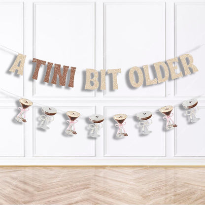Thats Thats Me Espresso Martini Theme Party Coffee Banner A Tini Bit Older Birthday Party Decoration Bach and Boujee Banners