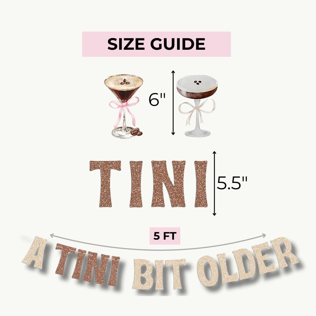 Thats Thats Me Espresso Martini Theme Party Coffee Banner A Tini Bit Older Birthday Party Decoration Bach and Boujee Banners