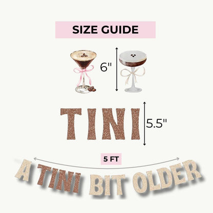 Thats Thats Me Espresso Martini Theme Party Coffee Banner A Tini Bit Older Birthday Party Decoration Bach and Boujee Banners