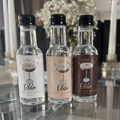 Tini Bit Older Mini Bottle Labels Bach and Boujee