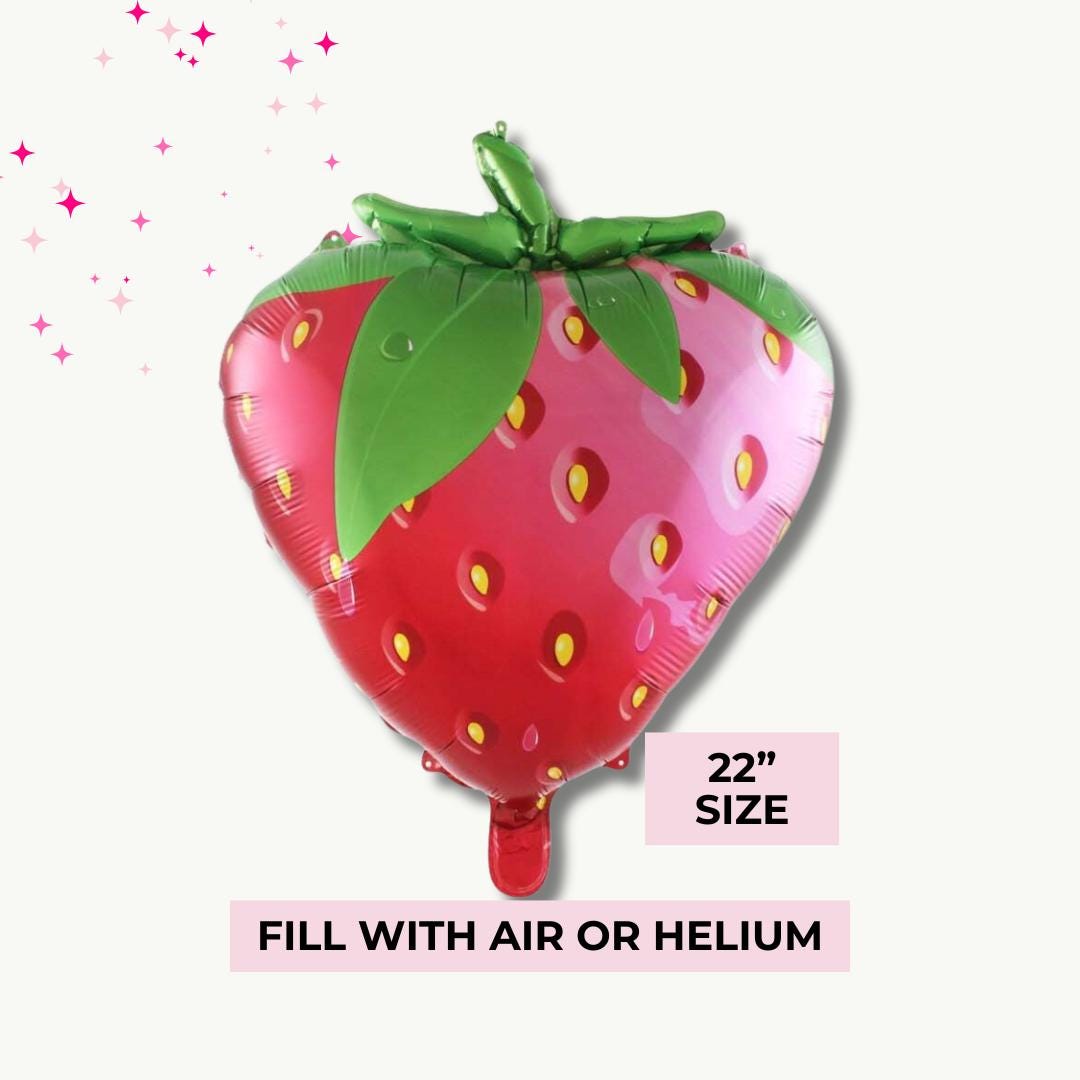 Tutti Fruit Strawberry Orange Lime Balloon Fruit Birthday Balloon Tropical Bachelorette Citrus Fruit Bach and Boujee