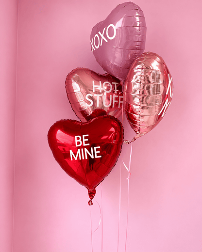 Valentines Heart Phrase Helium Balloon Bach and Boujee