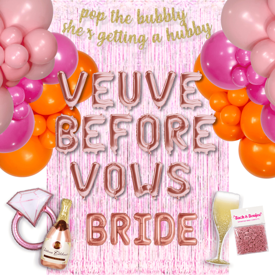 Veuve Before Vows Bachelorette Kit Bach and Boujee