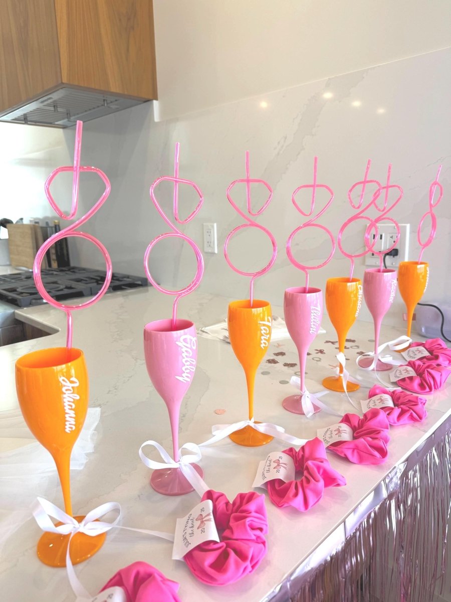Veuve Cup Personalized Champagne Flute Rendez Veuve Bachelorette Glass Bach and Boujee