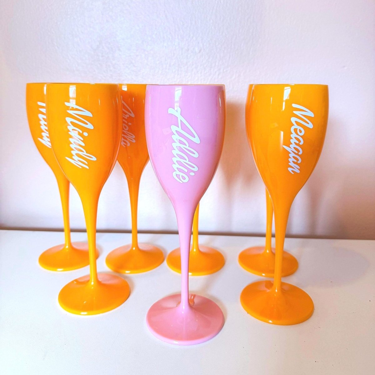 Veuve Cup Personalized Champagne Flute Rendez Veuve Bachelorette Glass Bach and Boujee
