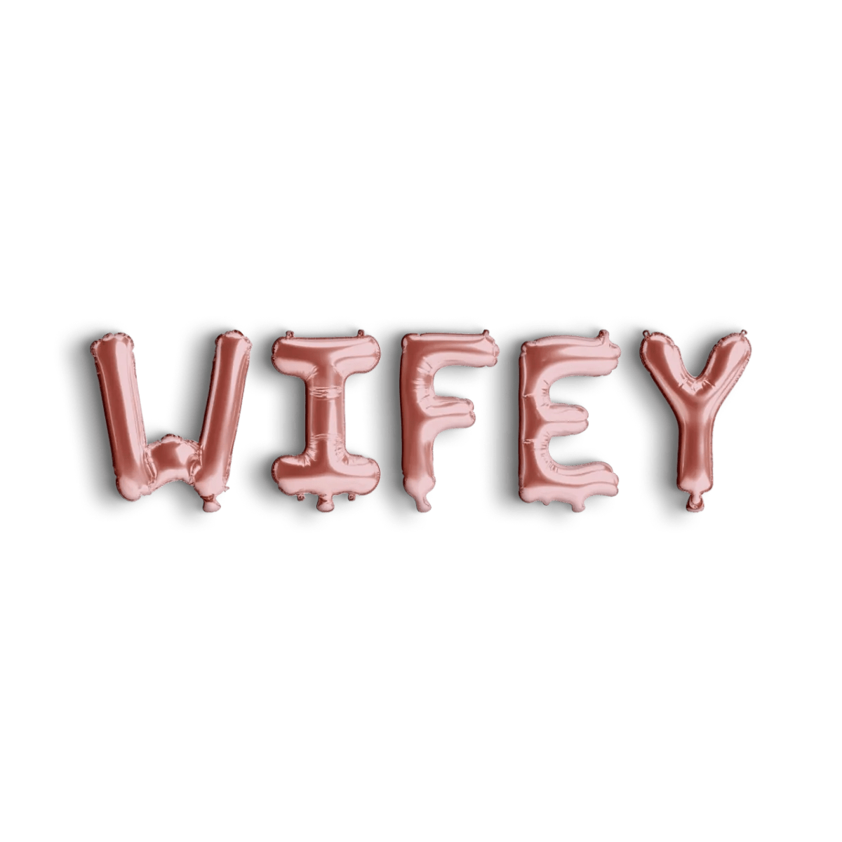 Wifey Balloon Banner - Foil Balloon Letter Banner for Bachelorette Parties Bridal Showers and Hen Parties Bach and Boujee Balloons