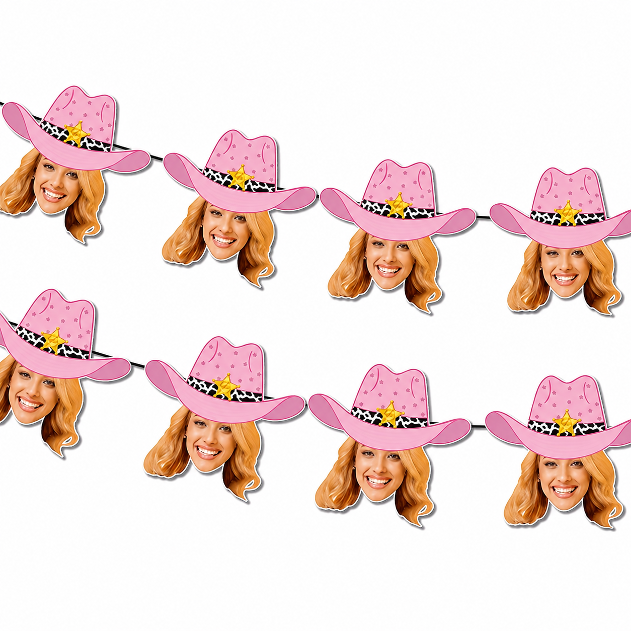 Bride Face Cowgirl Banner
