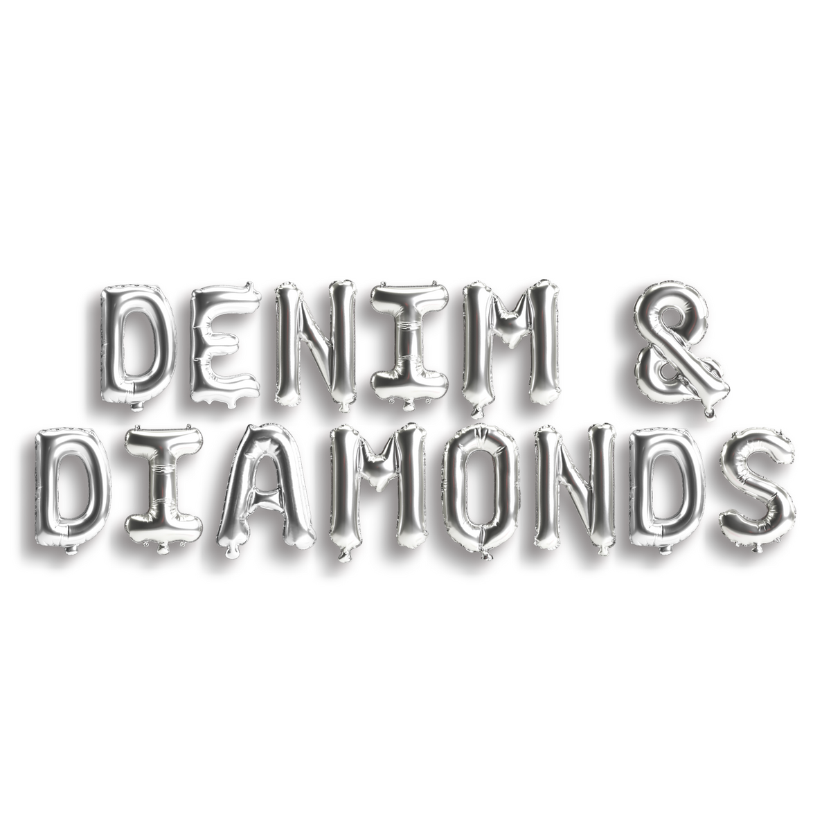 Denim & Diamonds Balloon Banner