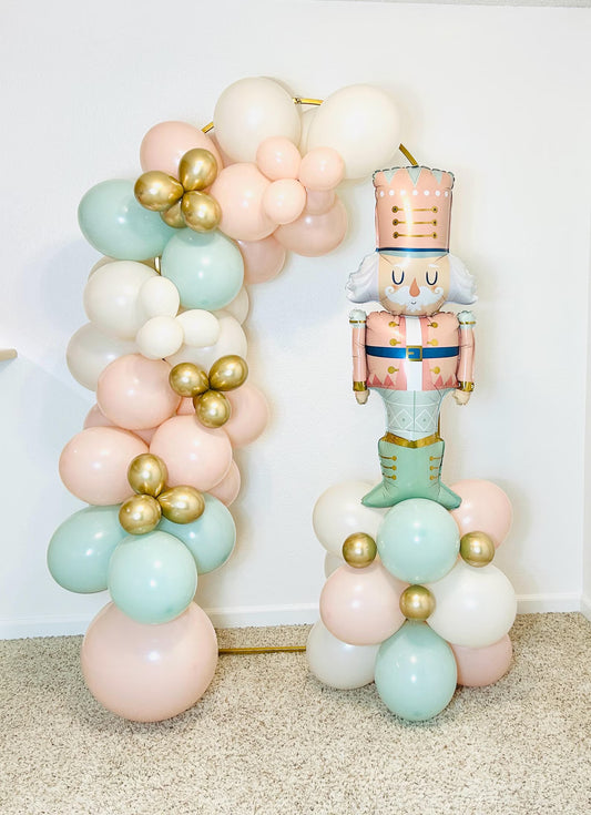 Pastel Christmas Nutcracker Balloon Arch - Grab & Go